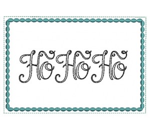 Stickdatei - ITH Postkarte HoHoHo